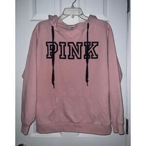 PINK by Victoria's Secret Sweatshirt Pullover Hoodie Baby Pink Sz XS X-Small